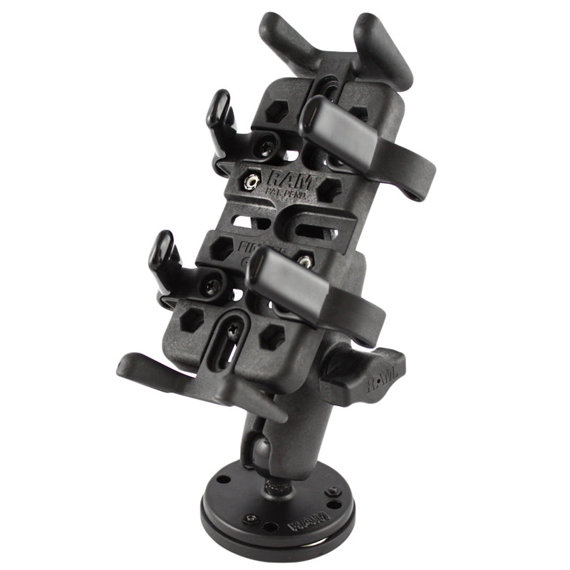 RAP-B-139-UN4MU:RAP-B-139-UN4MU_1:RAM® Finger-Grip™ Universal Holder with Triple Magnetic Base