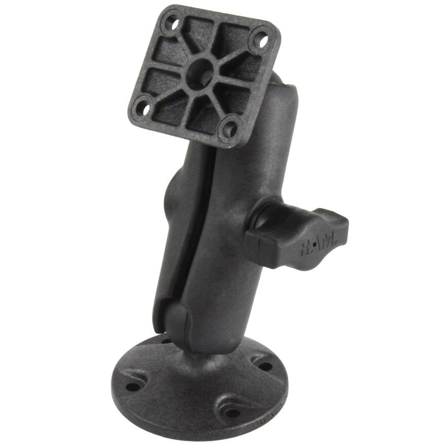 RAP-B-139U:RAP-B-139U_1:RAM® Composite Drill-Down Double Ball Mount with Rectangle AMPS Plate