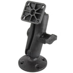 RAP-B-139U:RAP-B-139U_1:RAM® Composite Drill-Down Double Ball Mount with Rectangle AMPS Plate