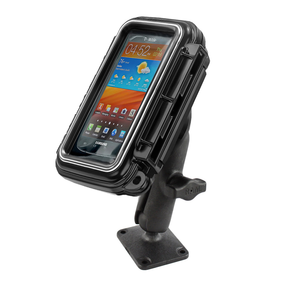 RAP-B-140-AQ2U:RAP-B-140-AQ2U_1:RAM® Aqua Box® Composite Drill-Down Mount for Medium Devices