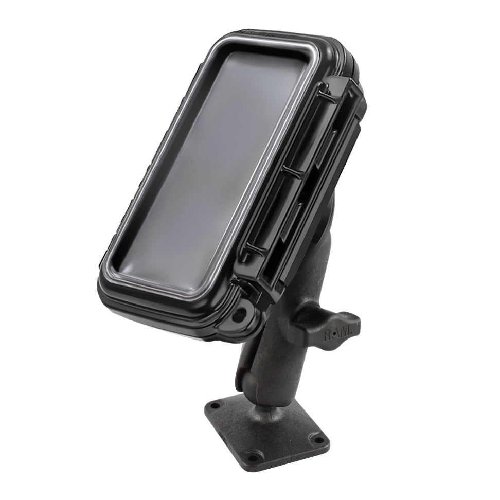 RAP-B-140-AQ2U:RAP-B-140-AQ2U_1:RAM® Aqua Box® Composite Drill-Down Mount for Medium Devices