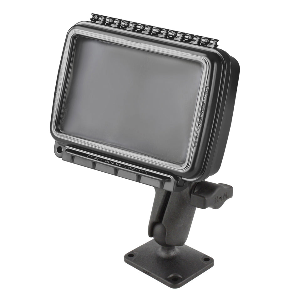 RAP-B-140-AQ6U:RAP-B-140-AQ6U_1:RAM® Aqua Box® Composite Drill-Down Mount for Medium Wide Devices