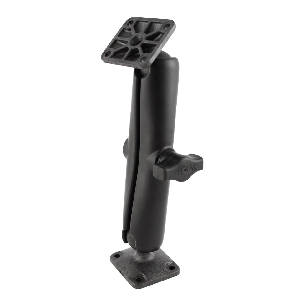 RAP-B-141U-C:RAP-B-141U-C_1:RAM® Composite Double Ball Mount with Rectangle AMPS Plates - Long