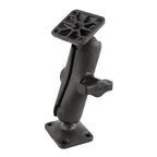 RAP-B-141U:RAP-B-141U_1:RAM® Composite Double Ball Mount with Rectangle AMPS Plates - Medium