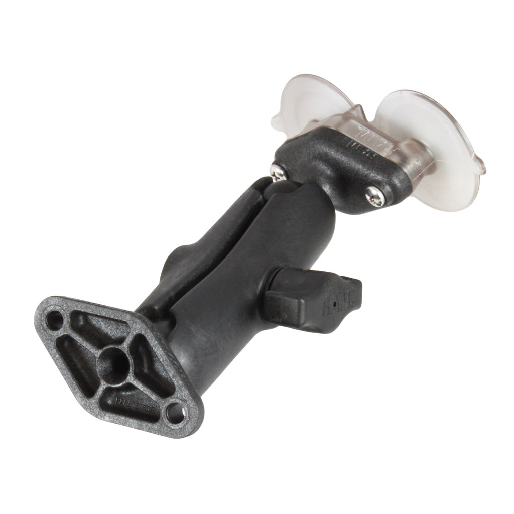 RAP-B-148U:RAP-B-148U_1:RAM® High-Strength Composite Suction Cup Double Ball Mount