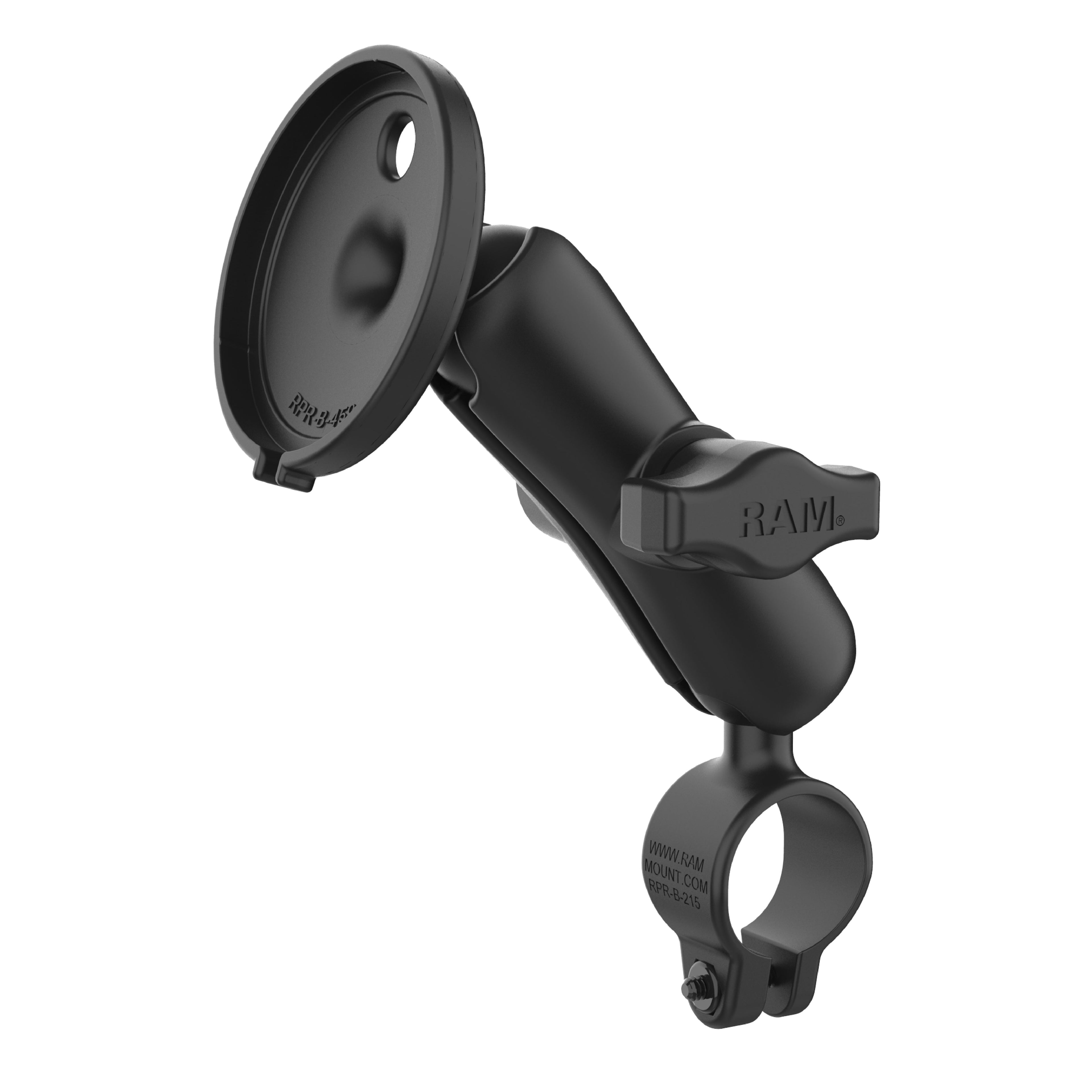 RAP-B-149-AP-MAG-1-W2MU:RAP-B-149-AP-MAG-1-W2MU_1:RAM® Double Ball Rail Mount with RAM® Qi2 15W Wireless Charger