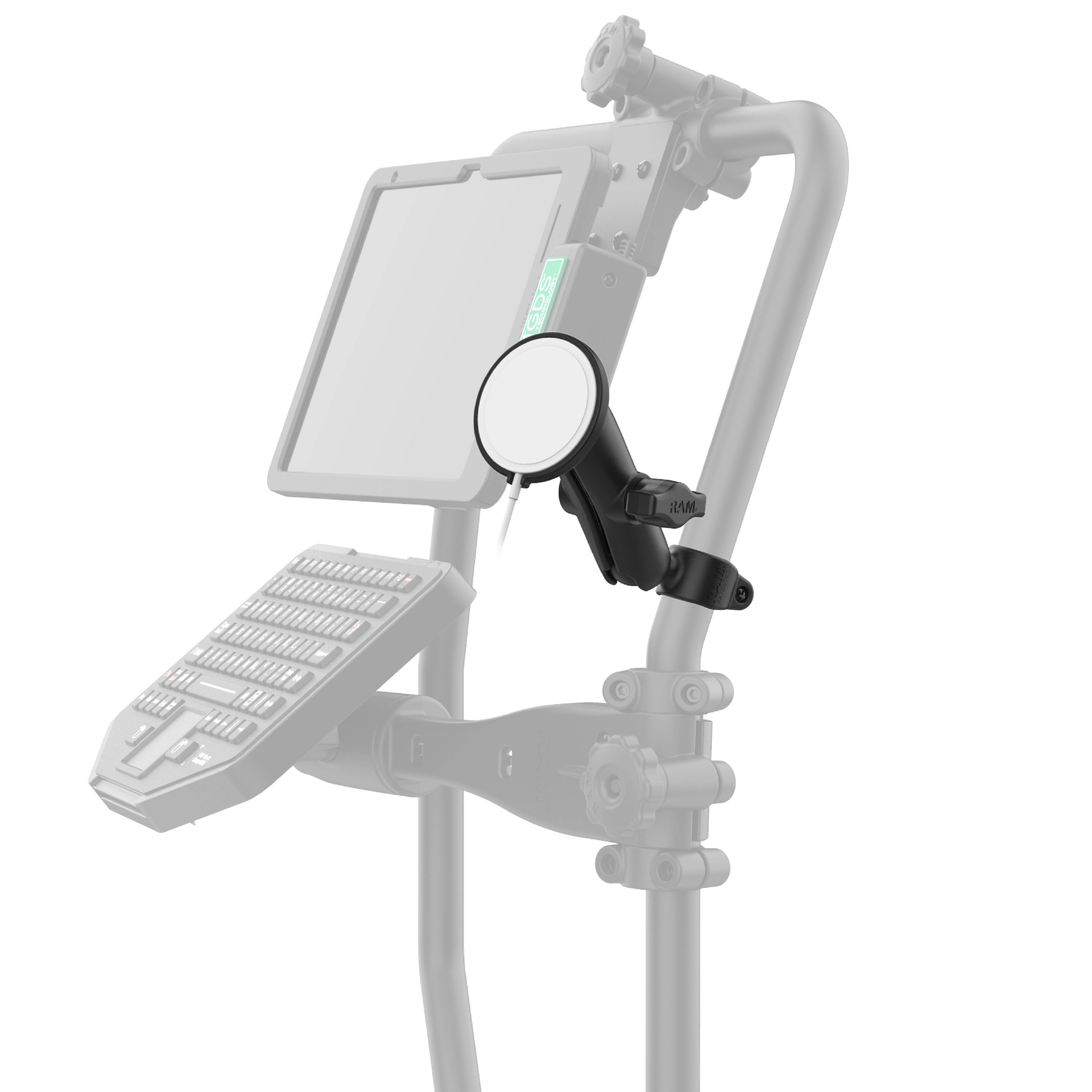 RAP-B-149-AP-MAG-1U:RAP-B-149-AP-MAG-1U_1:RAM® Double Ball Rail Mount for Apple MagSafe (2024+)