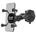 RAP-B-166-2-A-UN7U:RAP-B-166-2-A-UN7U_1:RAM® X-Grip® Phone Mount with Low-Profile Suction Cup - Short