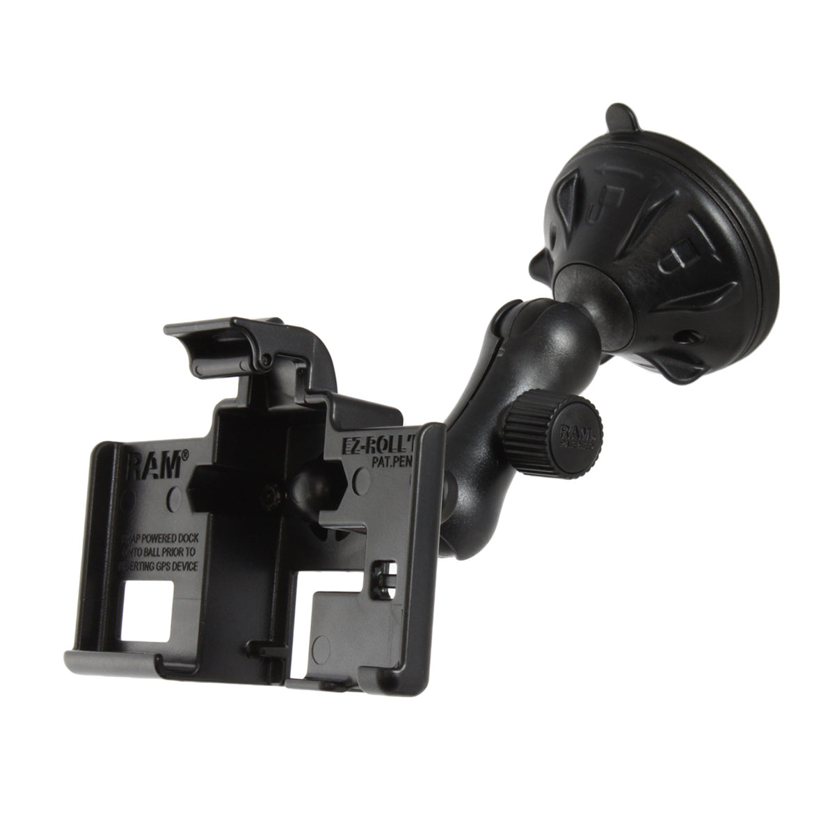 RAP-B-166-2-GA39U:RAP-B-166-2-GA39U_1:RAM® Twist-Lock™ Low-Profile Suction Mount for Garmin nuvi 3450 + More