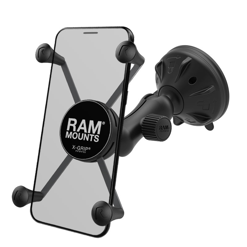 RAP-B-166-2-UN10U:RAP-B-166-2-UN10U_1:RAM® X-Grip® Large Phone Mount with Low-Profile Suction Base