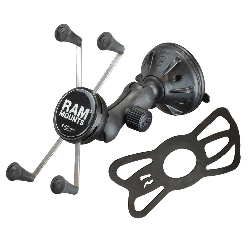 RAP-B-166-2-UN10U:RAP-B-166-2-UN10U_1:RAM® X-Grip® Large Phone Mount with Low-Profile Suction Base