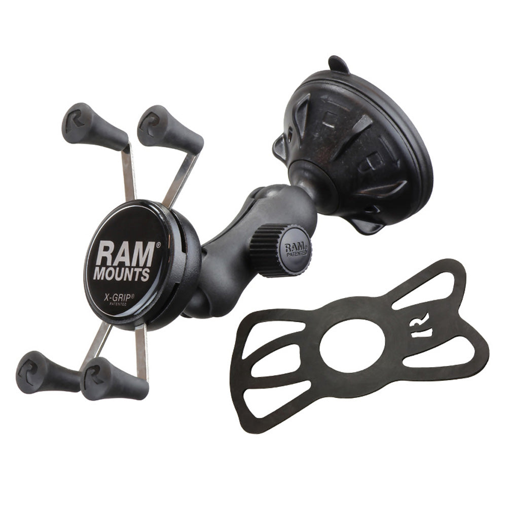 RAP-B-166-2-UN7U:RAP-B-166-2-UN7U_1:RAM® X-Grip® Phone Mount with Twist-Lock™ Low-Profile Suction Cup