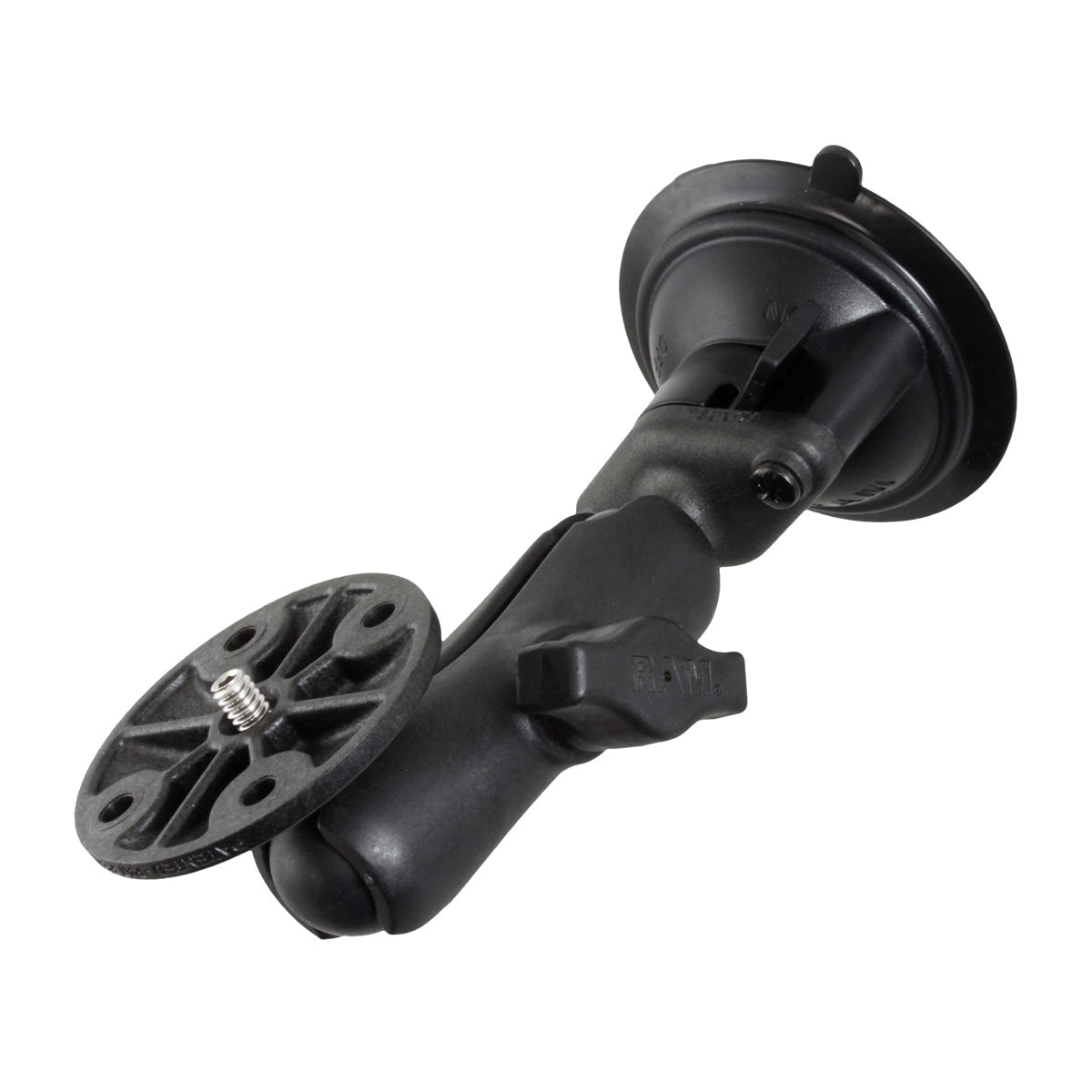 RAP-B-166-202AU:RAP-B-166-202AU_1:RAM® Twist-Lock™ Composite Suction Mount with Round Plate & 1/4"-20 Stud