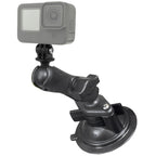 RAP-B-166-GOP1:RAP-B-166-GOP1_1:RAM® Twist-Lock™ Composite Suction Mount with Action Camera Adapter