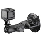 RAP-B-166-GOP1:RAP-B-166-GOP1_1:RAM® Twist-Lock™ Composite Suction Mount with Action Camera Adapter