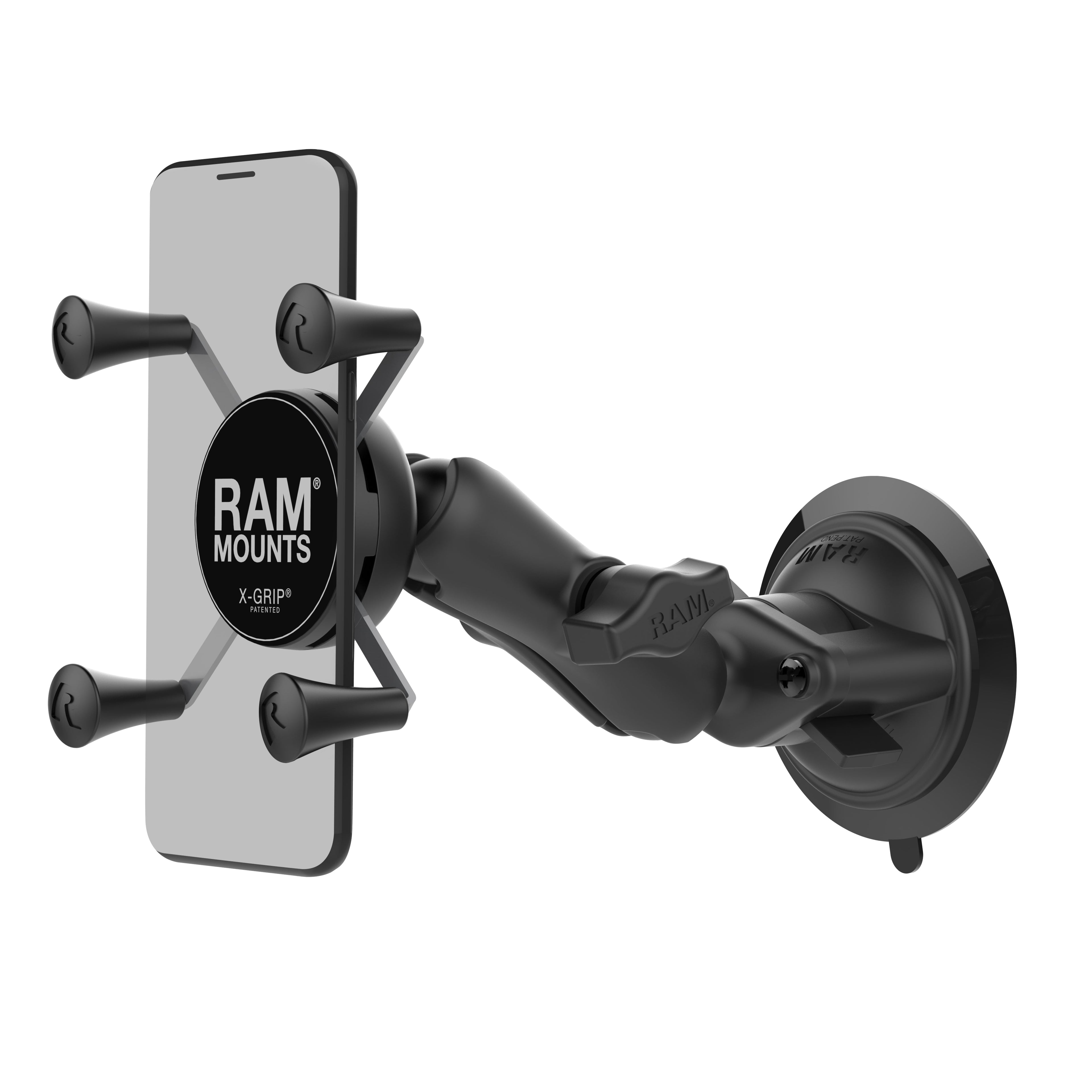 RAP-B-166-UN7U:RAP-B-166-UN7U_1:RAM® X-Grip® Phone Mount with Twist-Lock™ Suction Cup Base