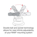 RAP-B-166-UN7U:RAP-B-166-UN7U_1:RAM® X-Grip® Phone Mount with Twist-Lock™ Suction Cup Base