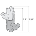 RAP-B-200-12U:RAP-B-200-12U_1:RAM® Composite Double Socket Swivel Arm