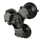 RAP-B-217-365-224-1U:RAP-B-217-365-224-1U_1:RAM® Twist-Lock™ Triple Suction Cup Double Ball Base