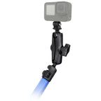 RAP-B-218-1-GOP1U:RAP-B-218-1-GOP1U_1:RAM® Tele-Mount™ Pole Adapter Mount with Action Camera Adapter