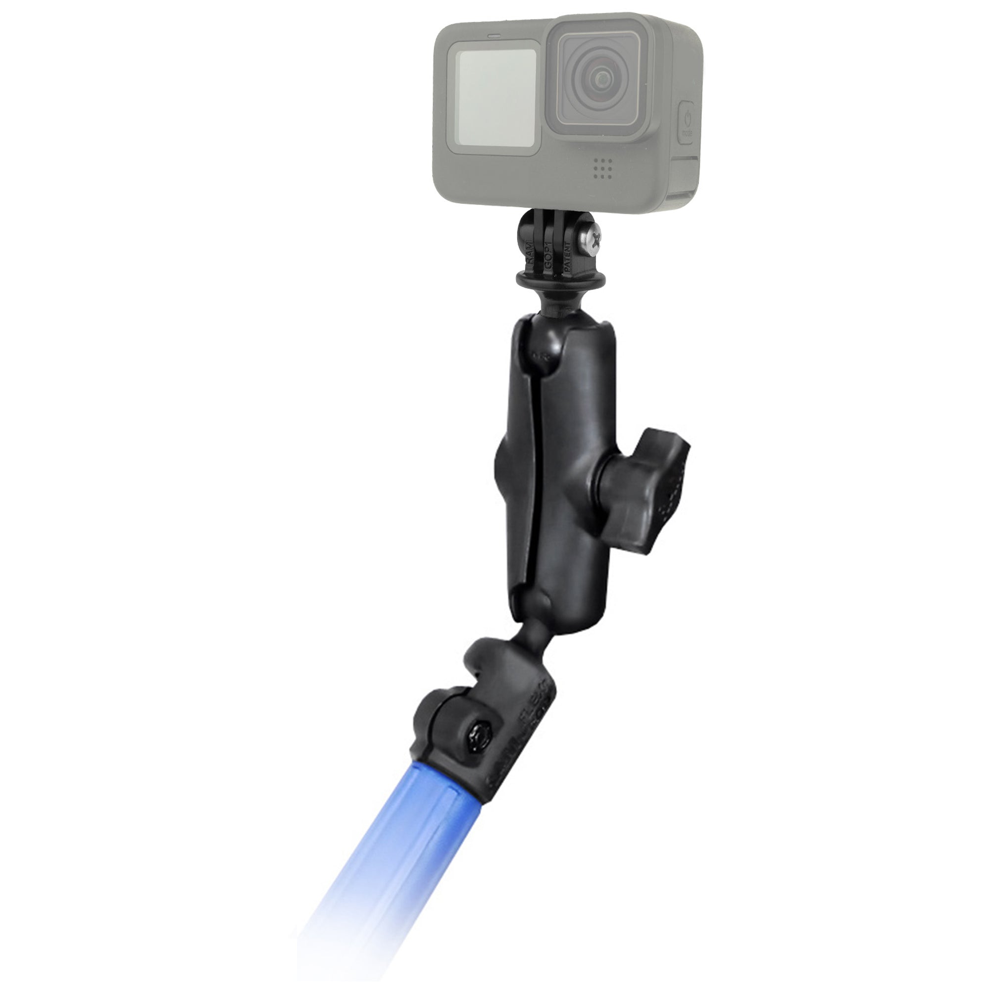 RAP-B-218-1-GOP1U:RAP-B-218-1-GOP1U_1:RAM® Tele-Mount™ Pole Adapter Mount with Action Camera Adapter