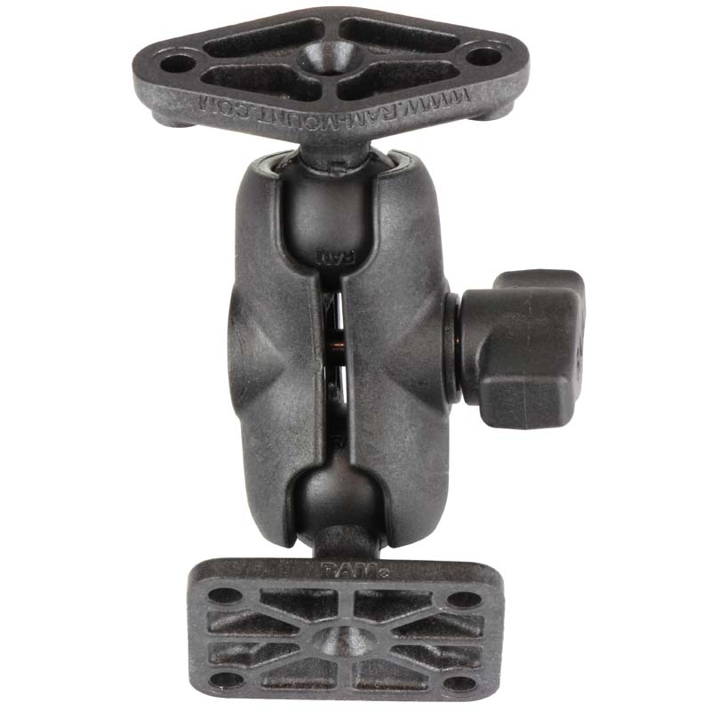 RAP-B-238-A-347U:RAP-B-238-A-347U_1:RAM® Composite Double Ball Mount with Diamond & AMPS Plates