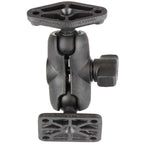 RAP-B-238-A-347U:RAP-B-238-A-347U_1:RAM® Composite Double Ball Mount with Diamond & AMPS Plates