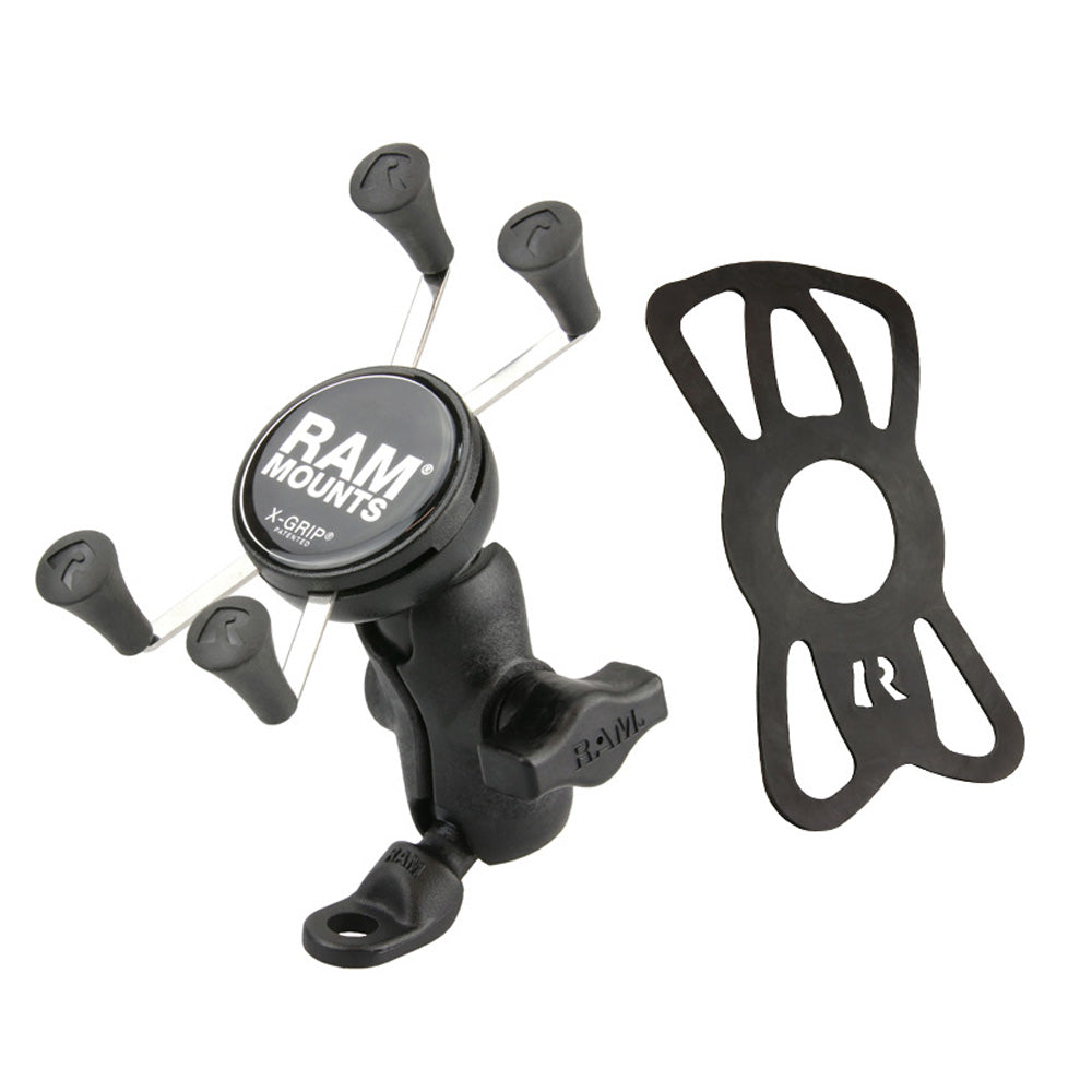 RAP-B-272-A-UN7U:RAP-B-272-A-UN7U_1:RAM® X-Grip® Phone Mount with 9mm Angled Bolt Head Adapter - Composite