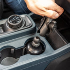 RAP-B-299-4-201U:RAP-B-299-4-201U_1:RAM® Stubby™ Cup Holder Mount with Double Socket Arm - Medium