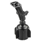 RAP-B-299-4-238U:RAP-B-299-4-238U_1:RAM® Stubby™ Cup Holder Mount with Diamond Plate