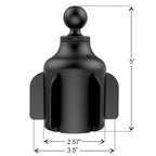 RAP-B-299-4-C-UN8U:RAP-B-299-4-C-UN8U_1:RAM® X-Grip® for 7"-8" Tablets with RAM® Stubby™ Cup Holder Base - Long