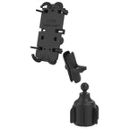 RAP-B-299-4-PD4U:RAP-B-299-4-PD4U_1:RAM® Quick-Grip™ XL Phone Mount with Stubby™ Cup Holder Base