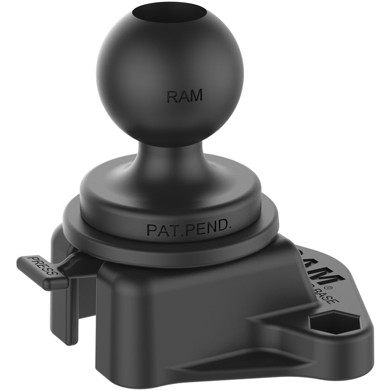 RAP-B-304U-TRA1:RAP-B-304U-TRA1_1:RAM® Track Ball™ Base with Drill-Down Receiver