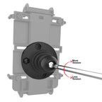 RAP-B-351-4RU:RAP-B-351-4RU_1:RAM® Rotating Ball Adapter for Phone and Handheld Holders - B Size