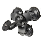 RAP-B-365-224-202AU:RAP-B-365-224-202AU_1:RAM® Twist-Lock™ Triple Suction Mount with Round Plate and 1/4"-20 Stud