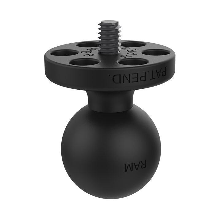 RAP-B-366U:RAP-B-366U_1:RAM® Ball Adapter with 1/4"-20 Threaded Stud for Action Cameras - B Size