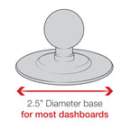 RAP-B-378-202U-GOP1:RAP-B-378-202U-GOP1_1:RAM® Flex Adhesive Double Ball Mount with Action Camera Adapter