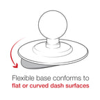 RAP-B-378-202U-GOP1:RAP-B-378-202U-GOP1_1:RAM® Flex Adhesive Double Ball Mount with Action Camera Adapter