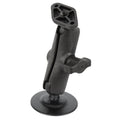 RAP-B-378-238U:RAP-B-378-238U_1:RAM® Flex Adhesive Double Ball Mount with Diamond Plate - B Size Medium