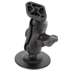 RAP-B-378-A-238U:RAP-B-378-A-238U_1:RAM® Flex Adhesive Double Ball Mount with Diamond Plate - B Size Short