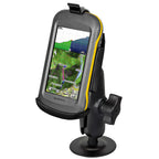 RAP-B-378-GA46:RAP-B-378-GA46_1:RAM® EZ-Roll'r™ with Flex Adhesive Mount for Garmin Montana + More