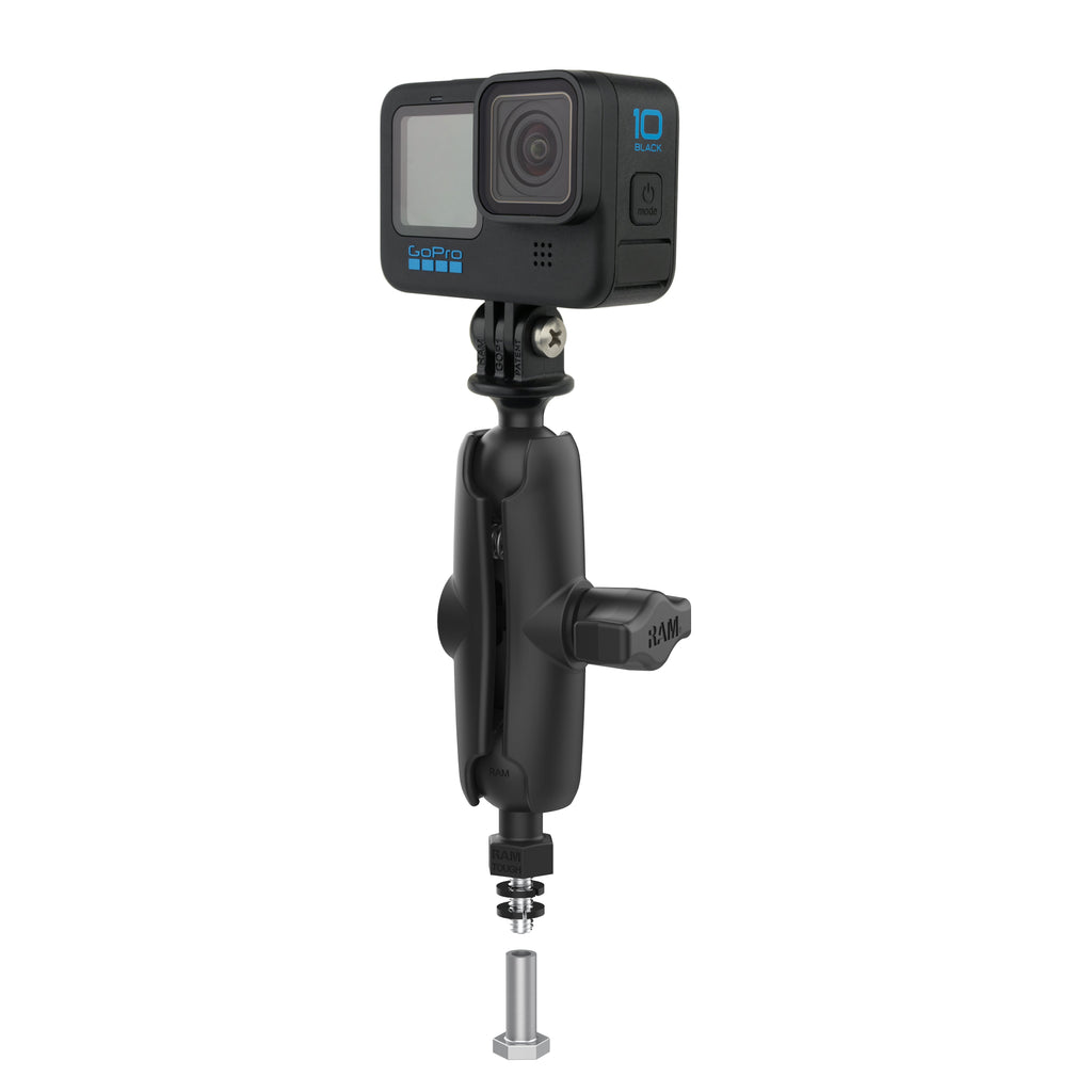 RAP-B-379-252062-2SLW-A-GOP1U:RAP-B-379-252062-2SLW-A-GOP1U_1:RAM® Tough-Ball™ for Bronco Hood Tie Down with Action Camera...
