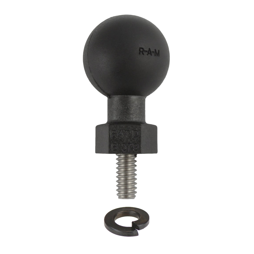 RAP-B-379U-252050-SLW:RAP-B-379U-252050-SLW_1:RAM® Tough-Ball™ with 1/4"-20 x .50" Threaded Stud and Lock Washer