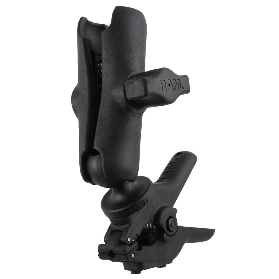 RAP-B-397-1-201U:RAP-B-397-1-201U_1:RAM® Tough-Clamp™ Small Base with Double Socket Arm