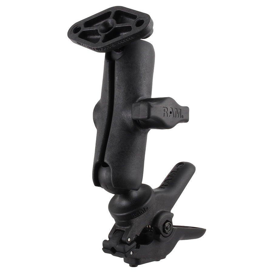 RAP-B-397-1-238U:RAP-B-397-1-238U_1:RAM® Tough-Clamp™ Small Double Ball mount with Diamond Plate