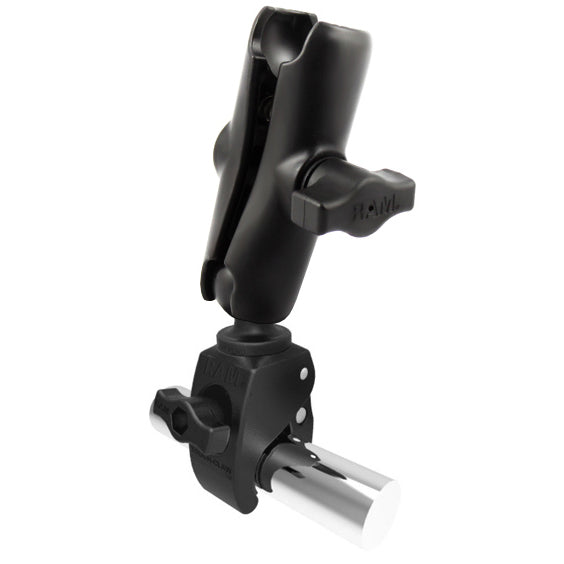 RAP-B-400-201U:RAP-B-400-201U_1:RAM® Tough-Claw™ Small Clamp Base with Double Socket Arm - Medium