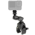 RAP-B-400-A-GOP1U:RAP-B-400-A-GOP1U_1:RAM® Tough-Claw™ Clamp Mount with Action Camera Adapter - Composite