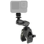 RAP-B-400-A-GOP1U:RAP-B-400-A-GOP1U_1:RAM® Tough-Claw™ Clamp Mount with Action Camera Adapter - Composite
