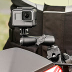 RAP-B-400-GOP1U:RAP-B-400-GOP1U_1:RAM® Tough-Claw™ Double Ball Mount with Universal Action Camera Adapter