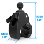 RAP-B-404-238U:RAP-B-404-238U_1:RAM® Tough-Claw™ Medium Clamp Mount with Composite Diamond Plate